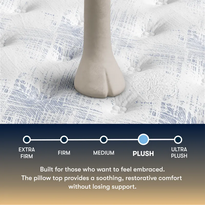 Perfect Sleeper Cascade Range Plush Pillow Top 15\"  Plush Pillow Top Mattress -Twin XL