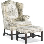 Fabric Wing Chair