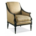 Fabric Carved Chair