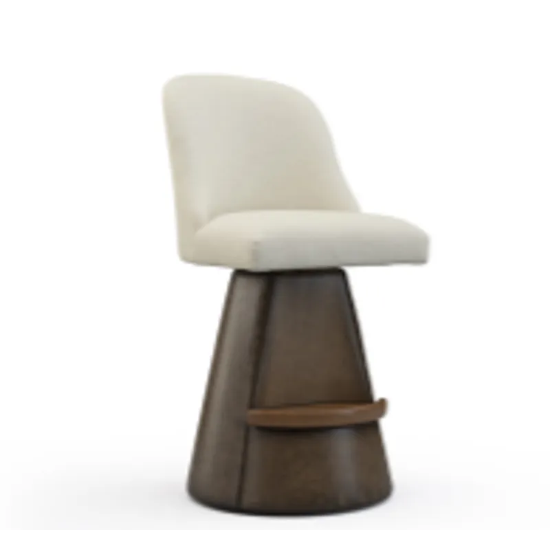 Leather Armless Bar Stool