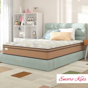 Encore® Kids Buckaroo Faux Euro Top Medium Twin Mattress