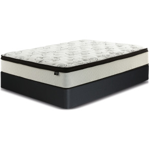 Chime 12 Inch Hybrid California King Mattress and Foundation Set