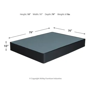 10 Inch Chime Memory Foam King Mattress and Foundation