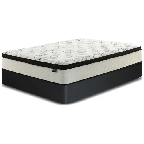 Chime 12 Inch Hybrid California King Mattress and Foundation Set