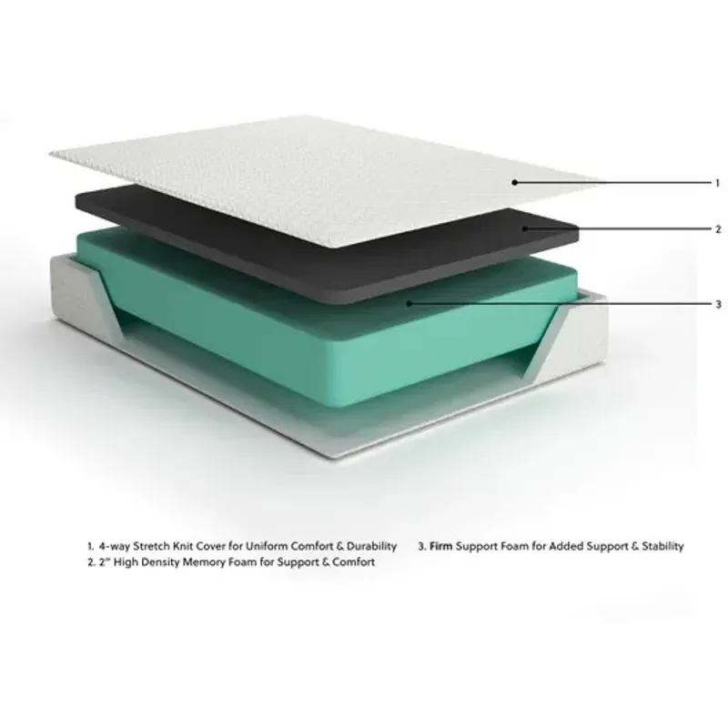 Chime 12 Inch Memory Foam Mattress in a Box