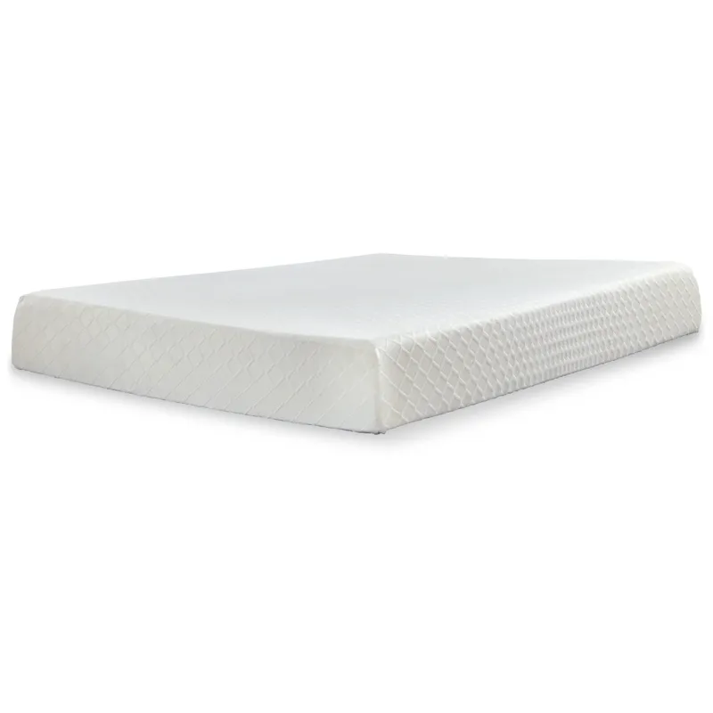 10 Inch Chime Memory Foam King Mattress and Foundation