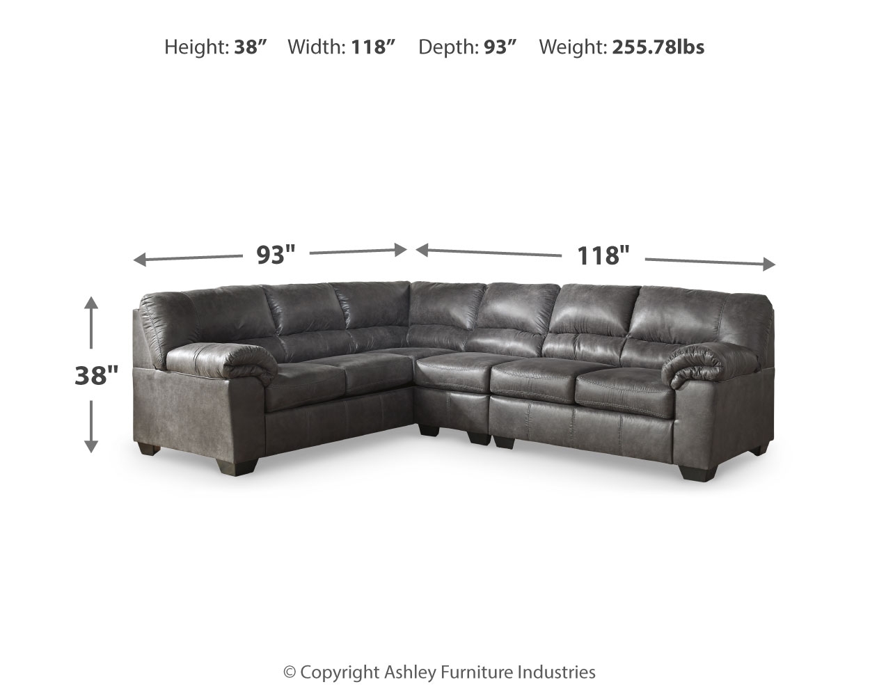 Bladen 3Piece Sectional 12021S4 by Signature Design by Ashley at