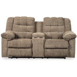 Workhorse Reclining Loveseat with Console