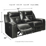 Kempten Reclining Loveseat with Console