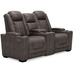 HyllMont Power Reclining Loveseat with Console