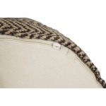 Chevron Pouf