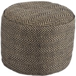 Chevron Pouf