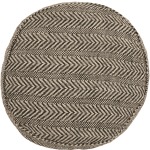 Chevron Pouf