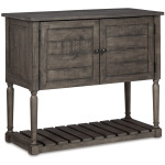 LENNICK GRAY ACCENT CABINET