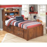 Barchan Twin Bookcase Bed with Storage