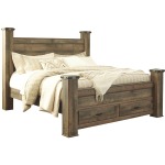 Trinell King Poster Bed with Storage