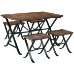 FREIMORE TABLE AND FOUR STOOLS