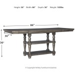 Audberry Counter Height Dining Room Table