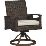 Paradise Trail Swivel Chair with Cushion (Set of 2)