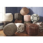 Chevron Pouf