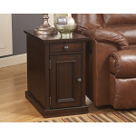 Laflorn Chairside End Table with USB Ports & Outlets