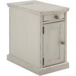Laflorn Chairside End Table with USB Ports & Outlets