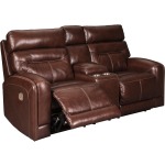 Sessom Power Reclining Loveseat with Console