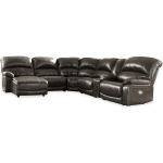 Hallstrung 6-Piece Reclining Sectional with Chaise and Power