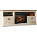 Willowton 64" TV Stand with Electric Fireplace