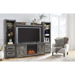 Wynnlow 4-Piece Entertainment Center with Electric Fireplace