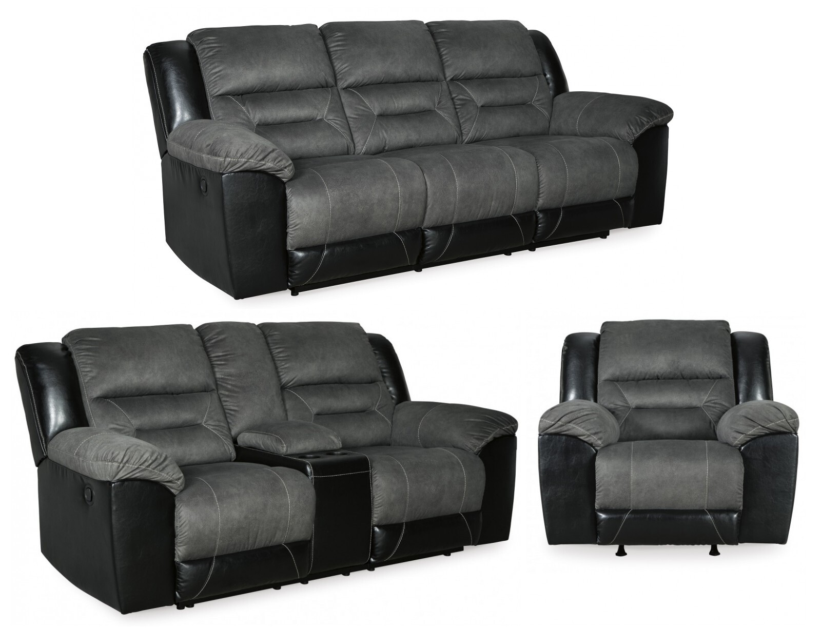 Earhart Reclining Sofa, Reclining Loveseat and Recliner NIS192585306 by