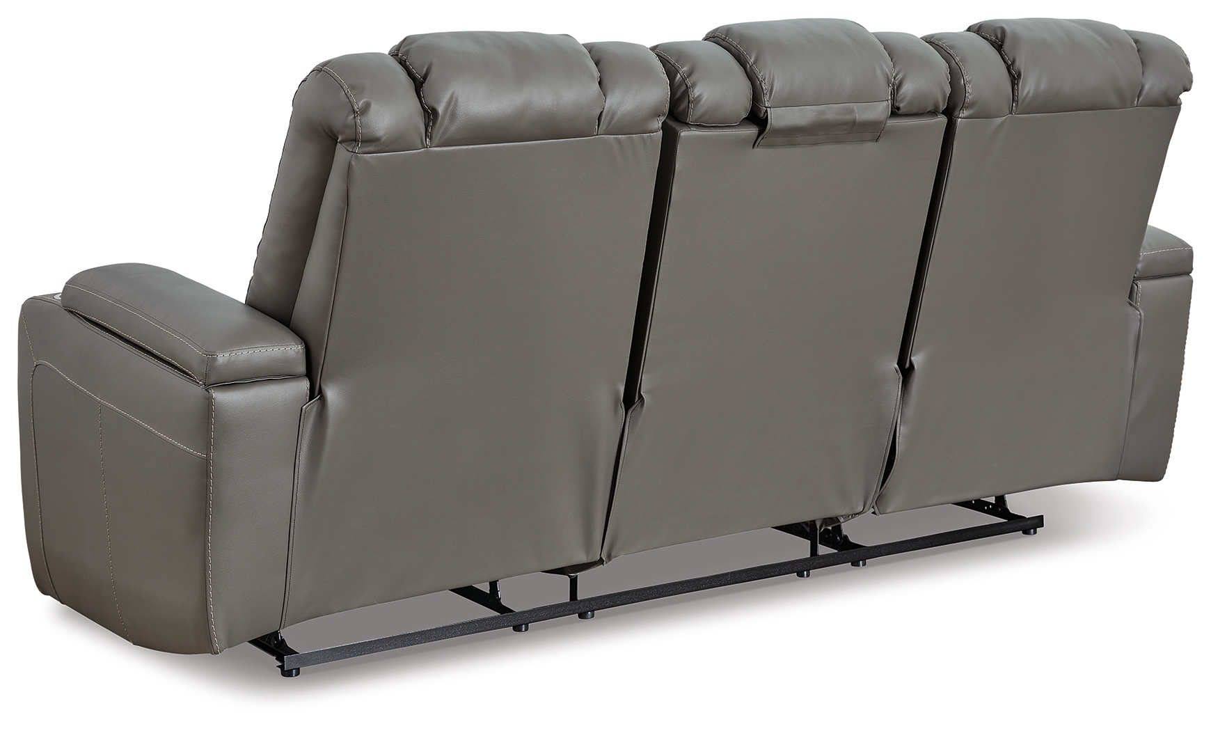 Mancin Reclining Sofa with Drop Down Table 2970289 by Signature Design