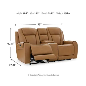 Card Player Power Reclining Loveseat
