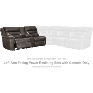Kincord Left-Arm Facing Power Reclining Sofa with Console