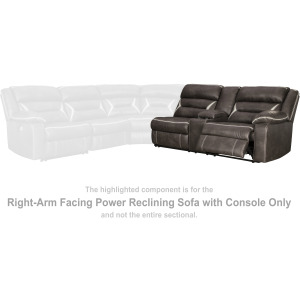 Kincord Right-Arm Facing Power Reclining Sofa with Console
