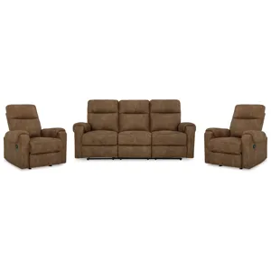 Edenwold Reclining Sofa and 2 Recliners