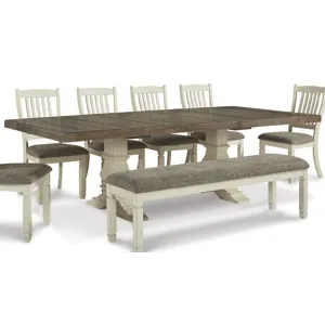 Bolanburg 6 PC Extention Dining Set