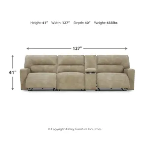 Next-Gen DuraPella 3-Piece Power Reclining Sectional