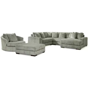 Lindyn 4-Piece Sectional, Chair and Ottoman