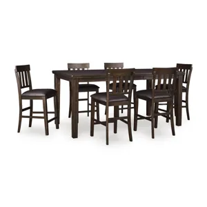Haddigan Counter Height Dining Table and 6 Barstools