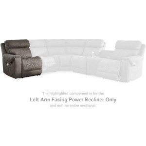 Hoopster Left-Arm Facing Power Recliner