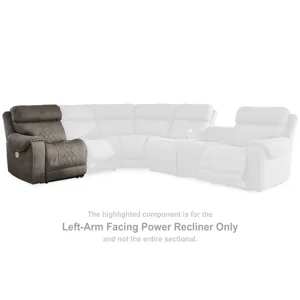 Hoopster Left-Arm Facing Power Recliner