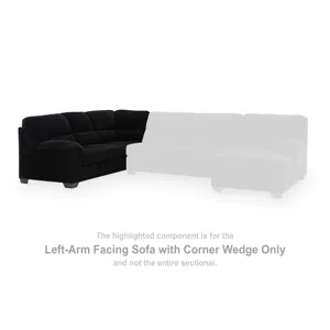 SimpleJoy Left-Arm Facing Sofa with Corner Wedge