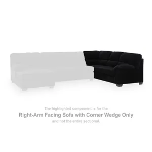 SimpleJoy Right-Arm Facing Sofa with Corner Wedge