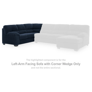 SimpleJoy Left-Arm Facing Sofa with Corner Wedge