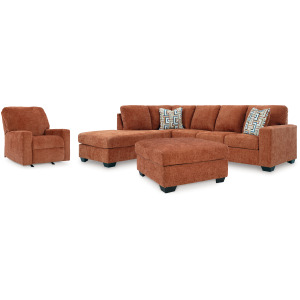 Aviemore 2-Piece Sectional with Chaise, Recliner and Ottoman