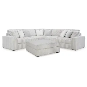 Stupendous 3-Piece Sectional and Ottoman