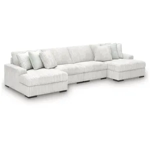 Stupendous 4-Piece Sectional with Double Chaise