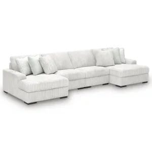 Stupendous 4-Piece Sectional with Double Chaise