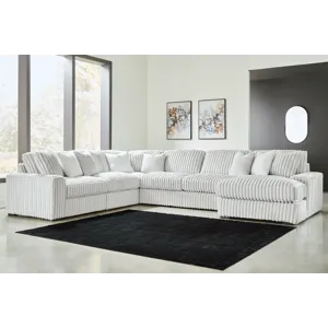 Stupendous 6-Piece Sectional with Chaise